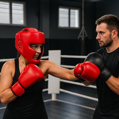 Casque de boxe