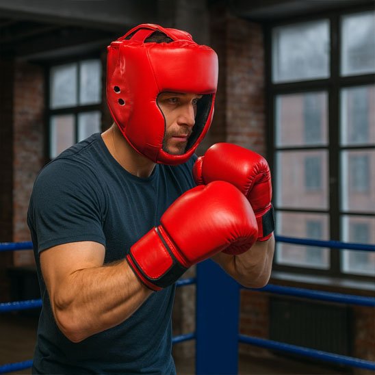 Casque de boxe